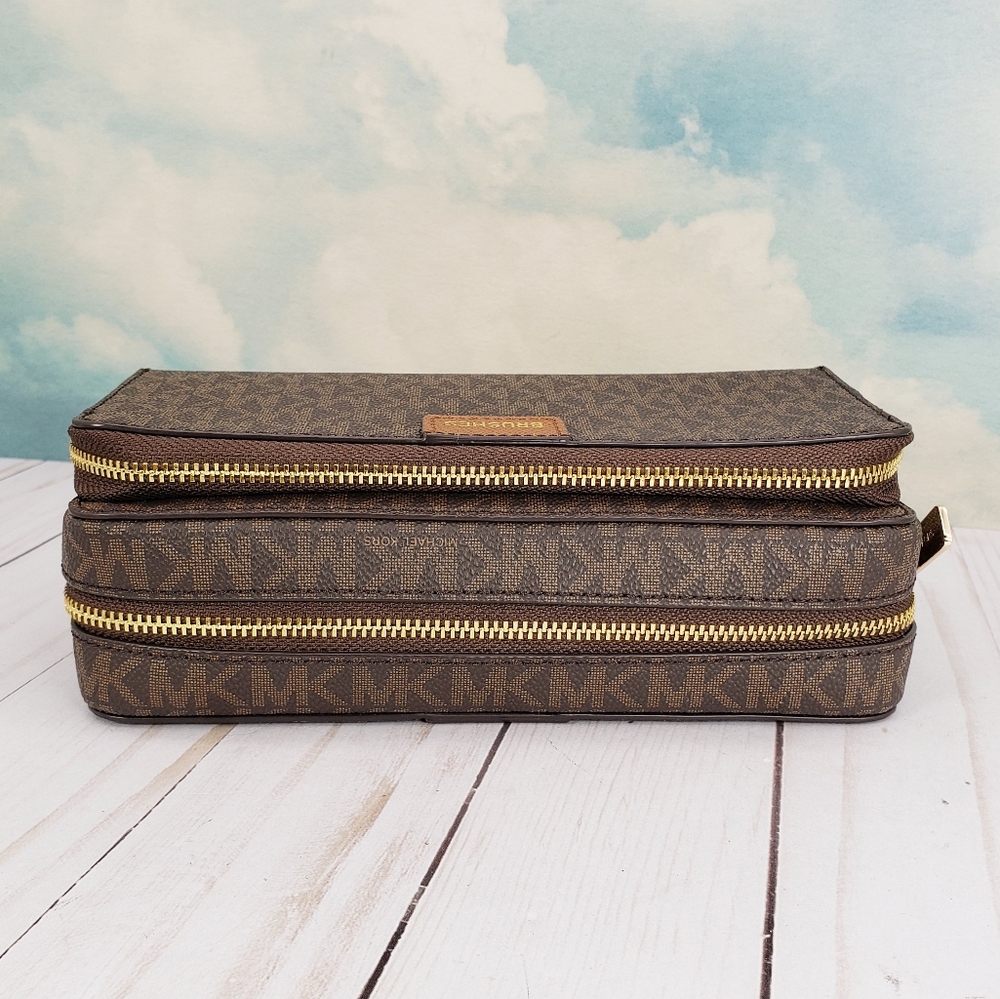 Michael Kors Large Double Zip Travel Pouch - Picture 4 of 8